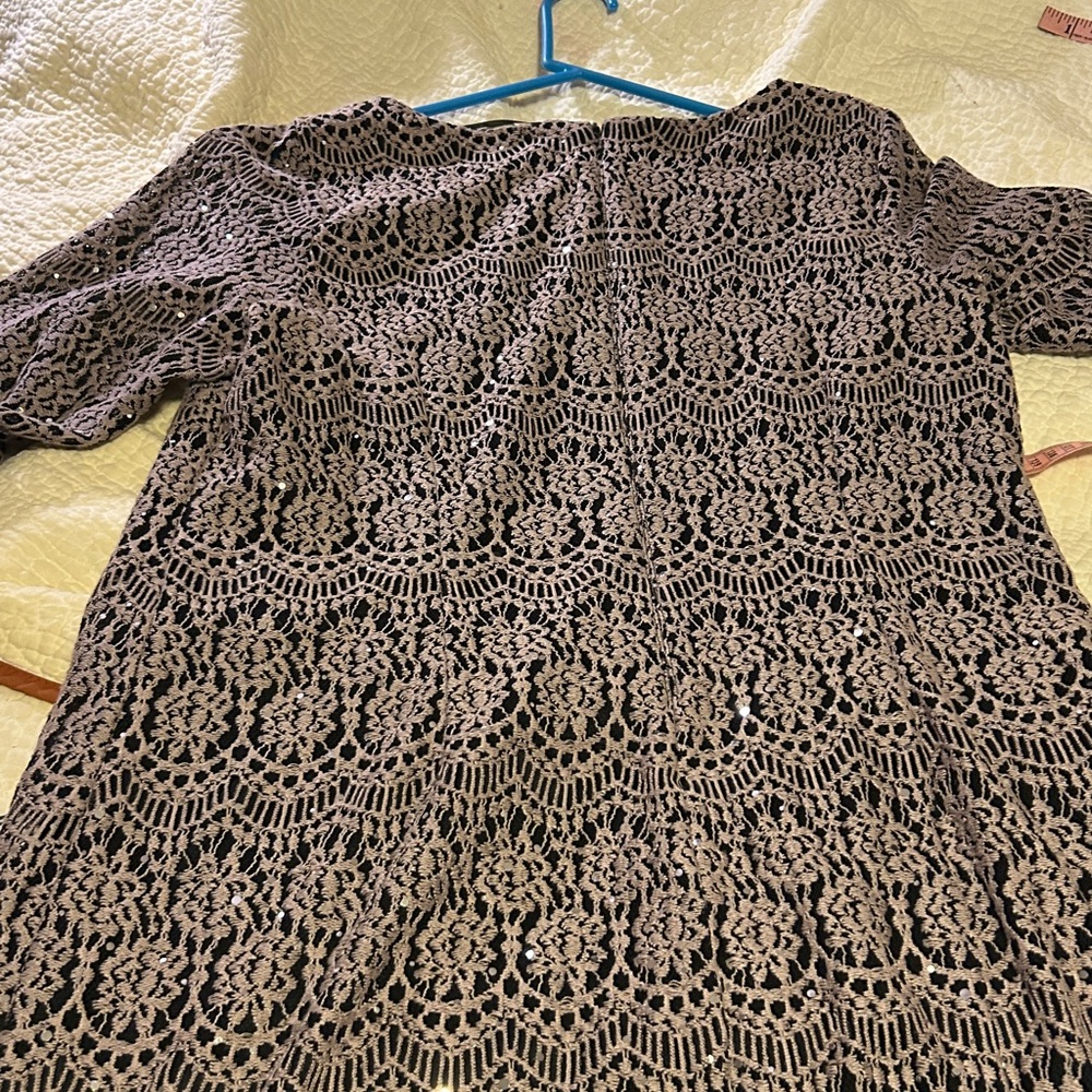Jessica Howard Black Lace Long Sleeve Dress - Picture 7 of 7